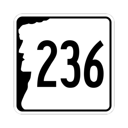 NH Route 236 (New Hampshire) (Road Sign) STICKER Vinyl Kiss-Cut Decal