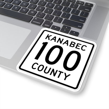 Kanabec County 100 MN (Minnesota) (Road Sign) STICKER Vinyl Kiss-Cut Decal
