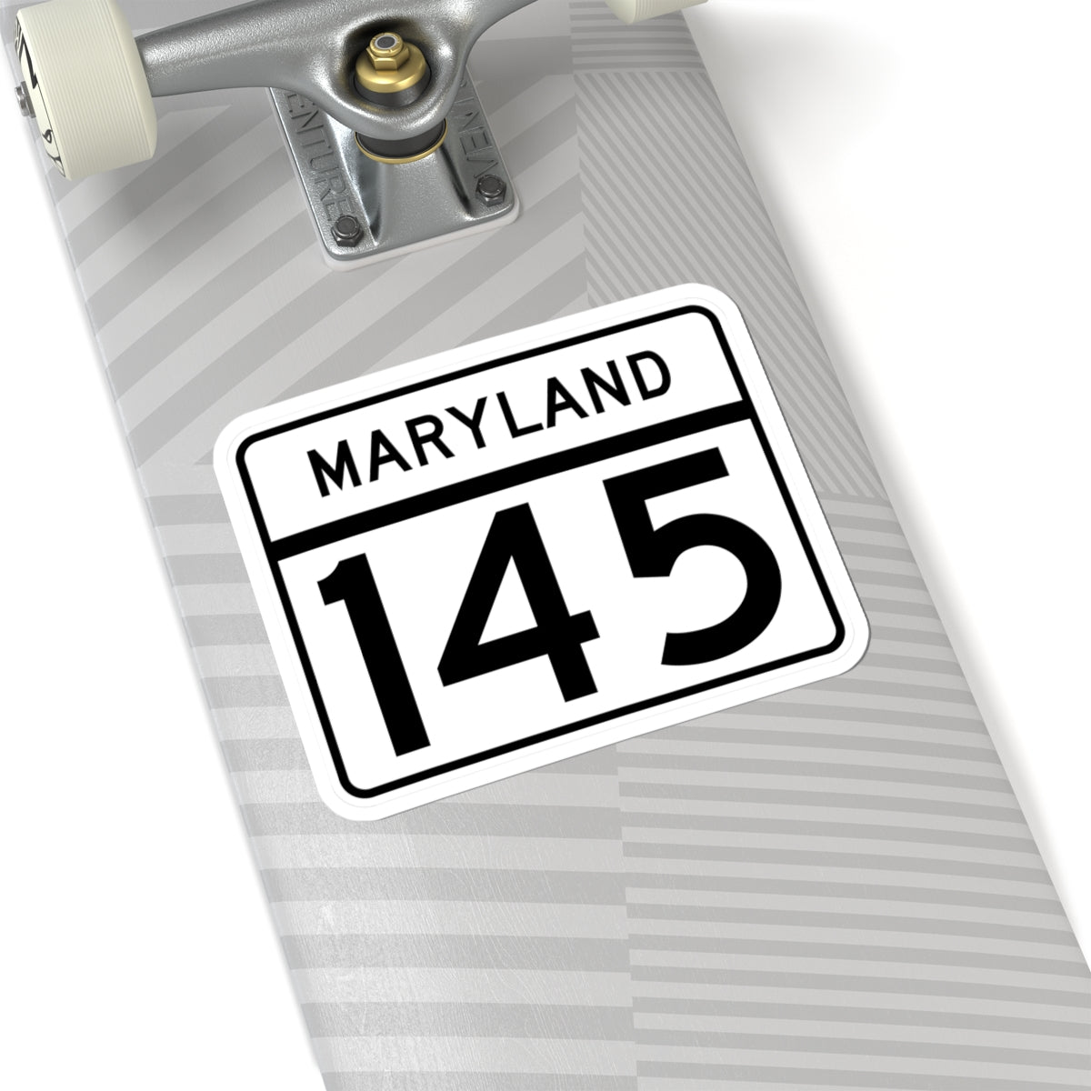 MD Route 145 (Maryland) (Road Sign) STICKER Vinyl Kiss-Cut Decal