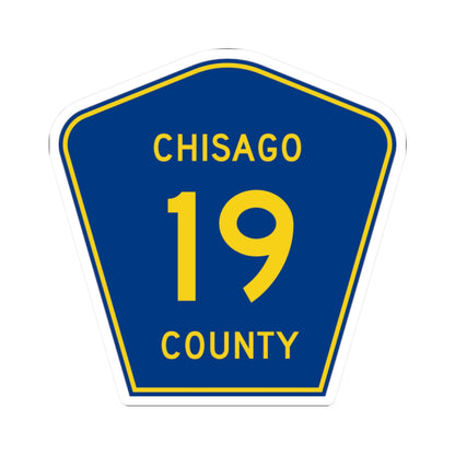 Chisago County 19 (Minnesota) (Road Sign) STICKER Vinyl Kiss-Cut Decal