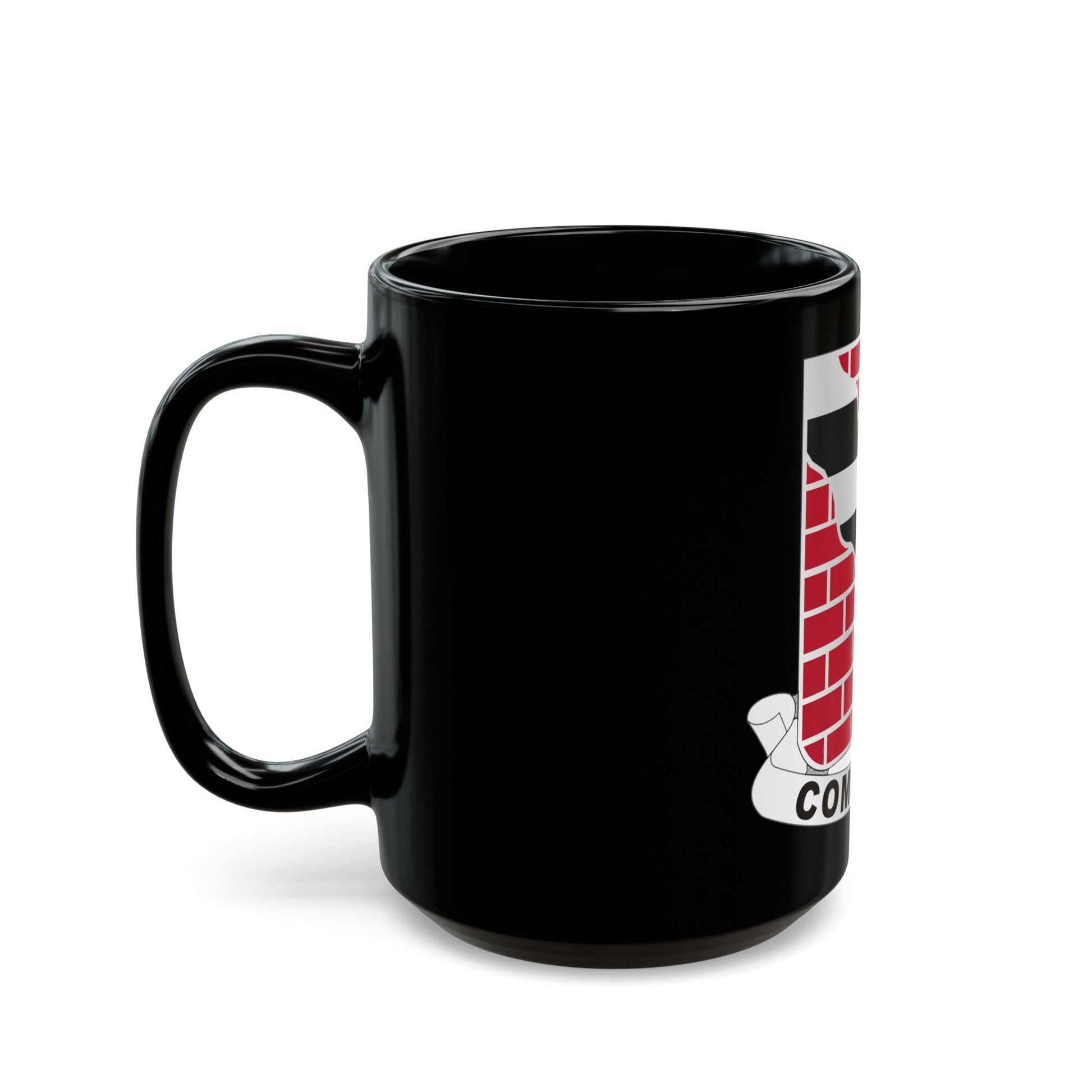 463 Engineer Battalion (U.S. Army) Black Coffee Mug-The Sticker Space