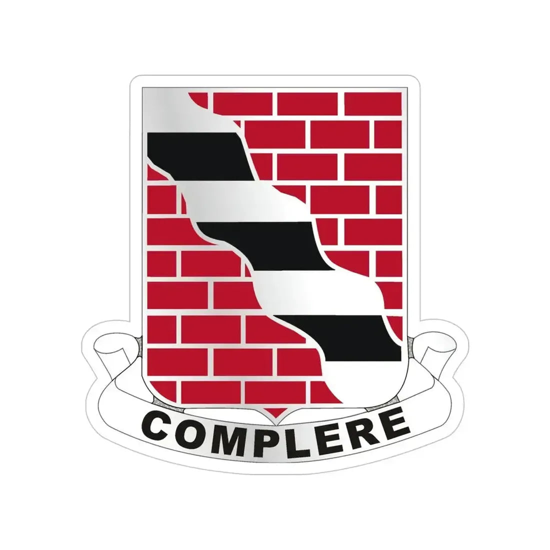 463 Engineer Battalion (U.S. Army) Transparent STICKER Die-Cut Vinyl Decal 5 Inch - The Sticker Space