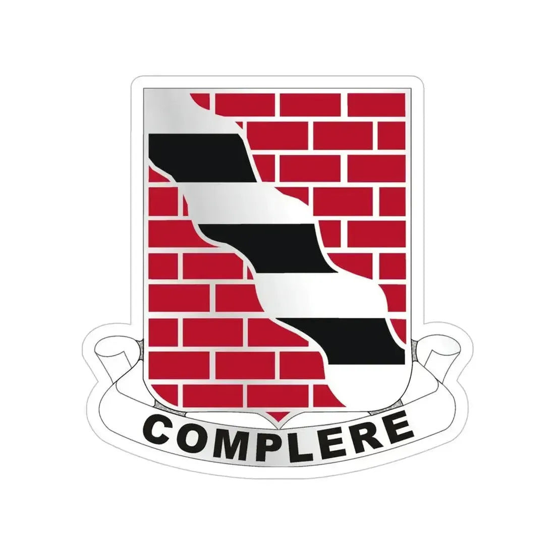 463 Engineer Battalion (U.S. Army) Transparent STICKER Die-Cut Vinyl Decal 6 Inch - The Sticker Space