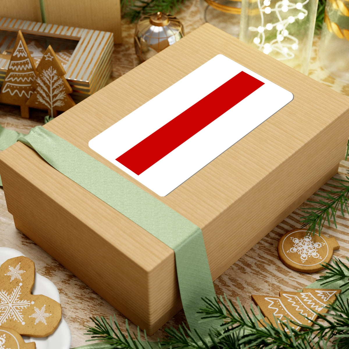 Flag of Belarus 1918 1991-1995 vertical (Belarus) STICKER Vinyl Kiss-Cut Decal