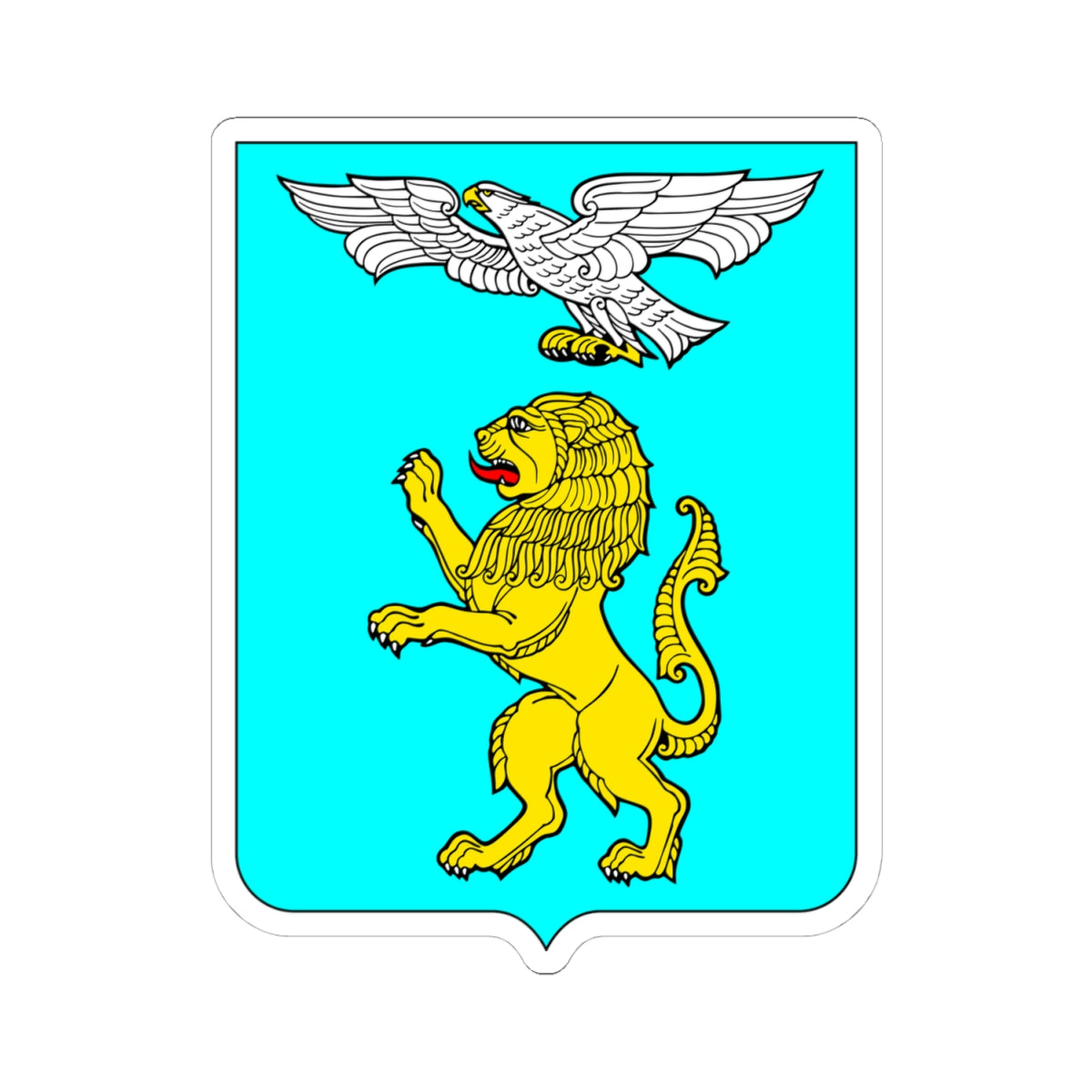 Belgorod coat of arms 1999 (Russia) (Coat of Arms) STICKER Vinyl Kiss-Cut Decal