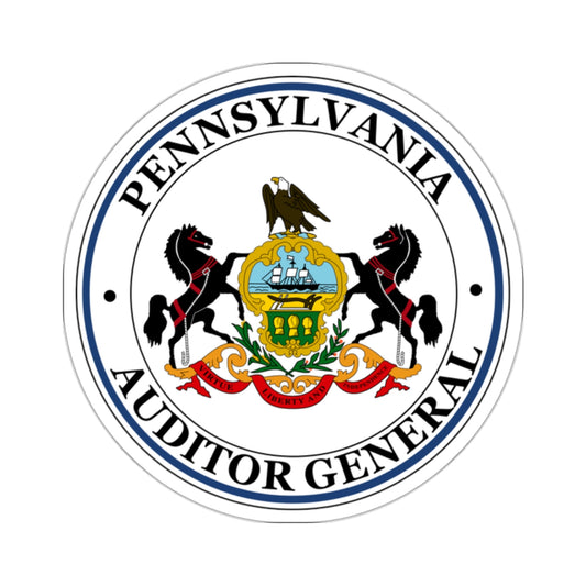 Seal of the Auditor General of Pennsylvania - STICKER Vinyl Kiss-Cut Decal