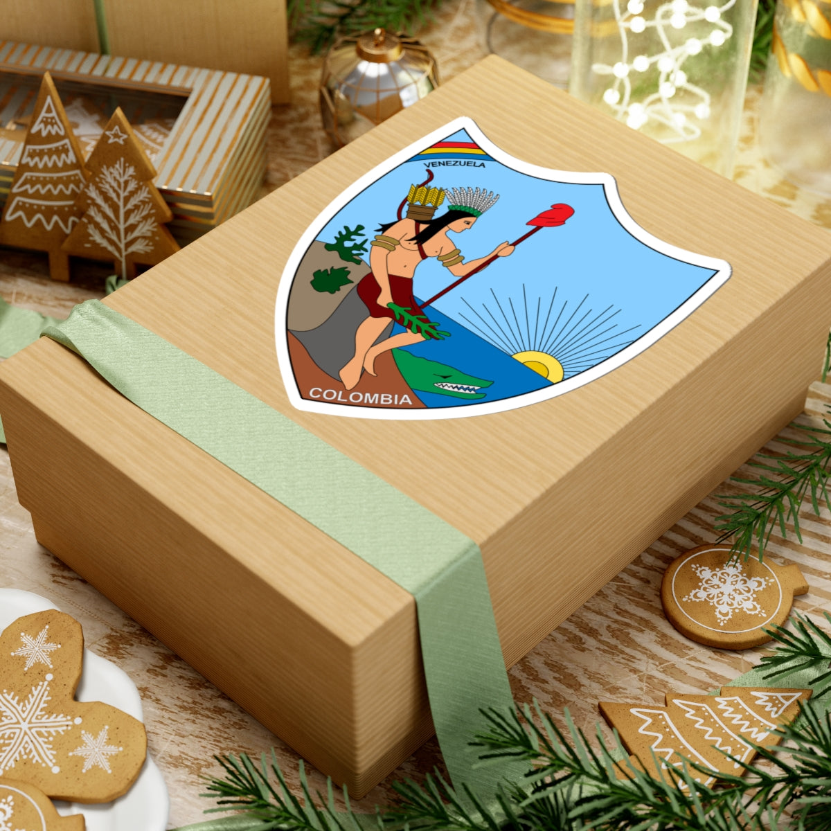 Coat of arms of Venezuela (1811) - STICKER Vinyl Kiss-Cut Decal