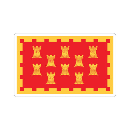 Unofficial County Flag of Greater Manchester (England) STICKER Vinyl Kiss-Cut Decal