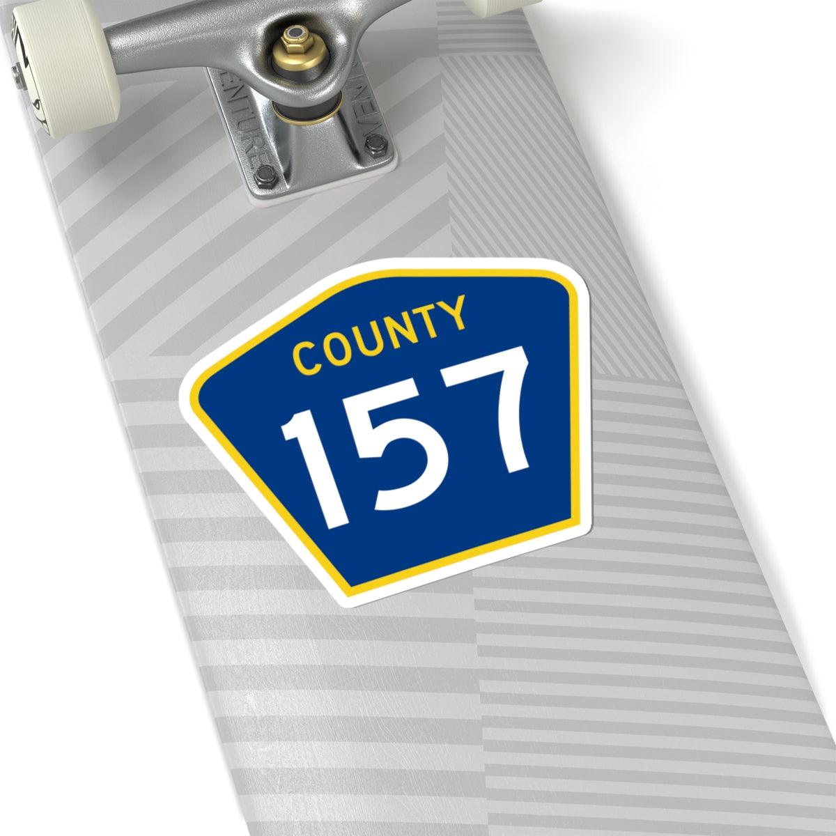 County 157 MN (Minnesota) (Road Sign) STICKER Vinyl Kiss-Cut Decal