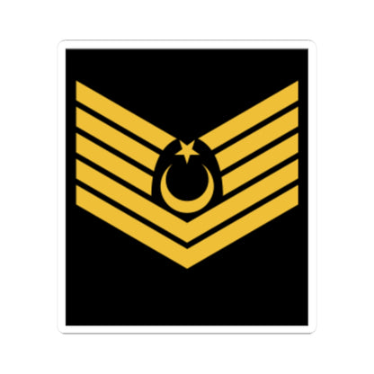 Kıdemli Üstçavuş rütbe (Turkey) (Military Rank) STICKER Vinyl Kiss-Cut Decal