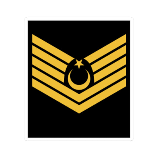 Kıdemli Üstçavuş rütbe (Turkey) (Military Rank) STICKER Vinyl Kiss-Cut Decal