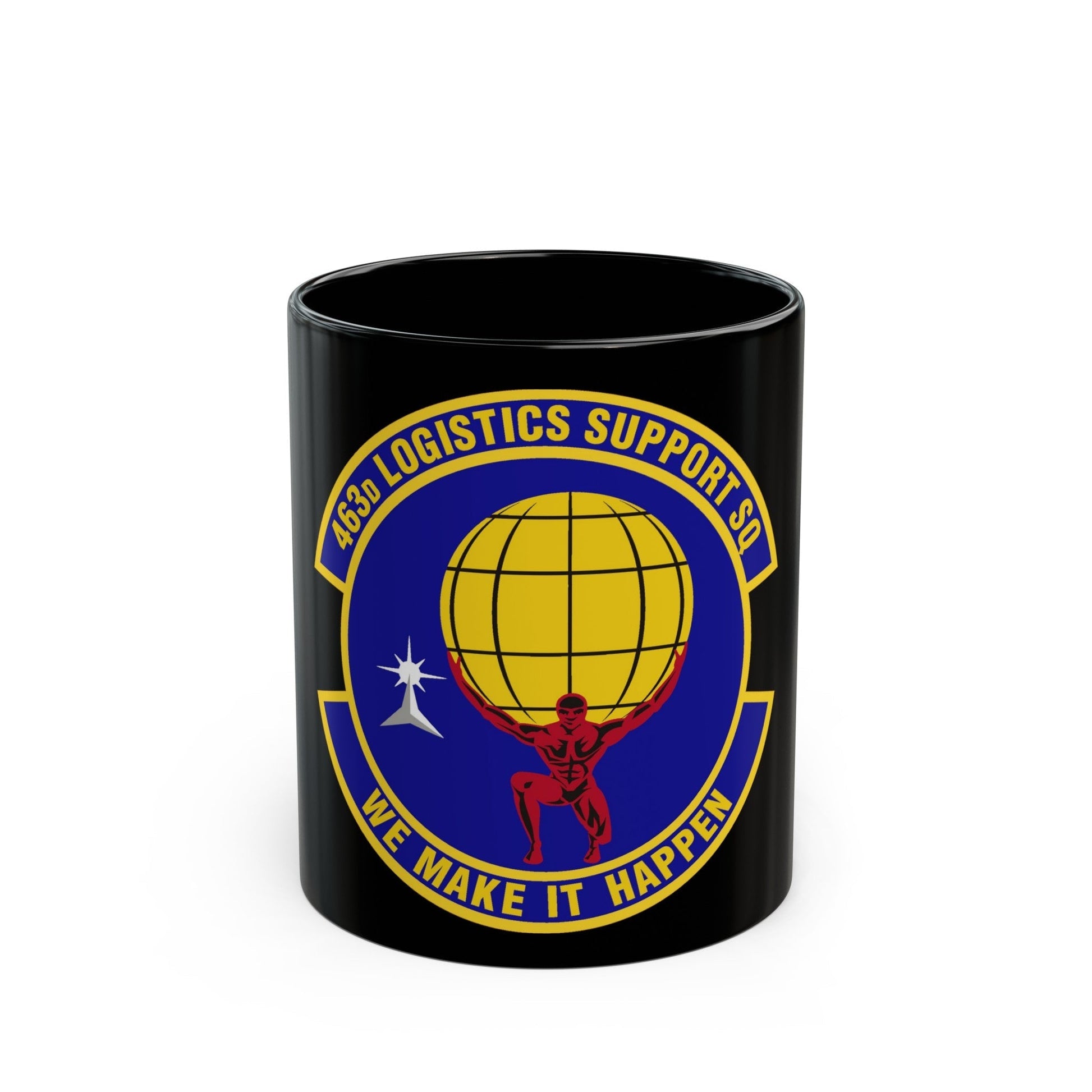 463d Logistics Support Squadron (U.S. Air Force) Black Coffee Mug-11oz-The Sticker Space