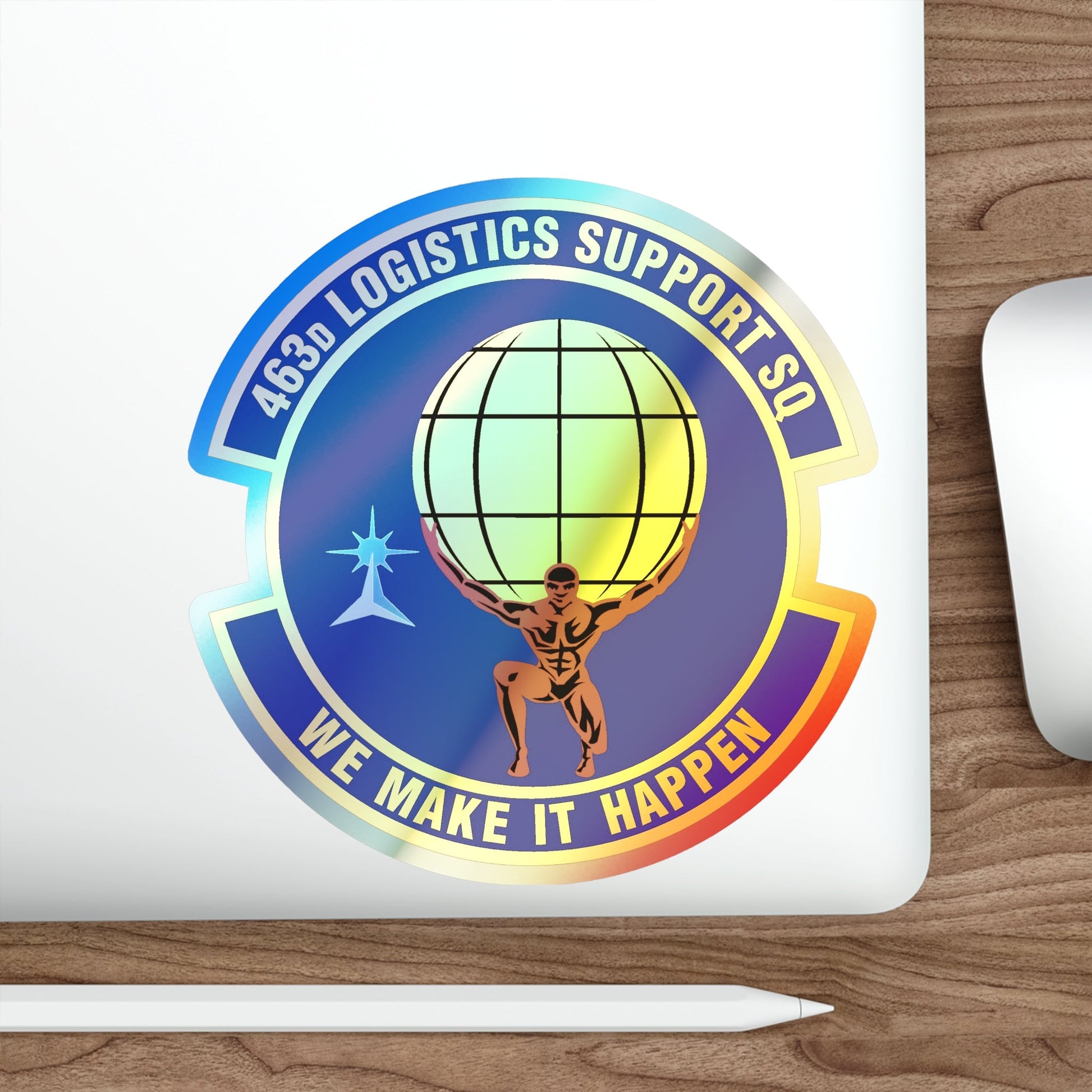 463d Logistics Support Squadron (U.S. Air Force) Holographic STICKER Die-Cut Vinyl Decal-The Sticker Space