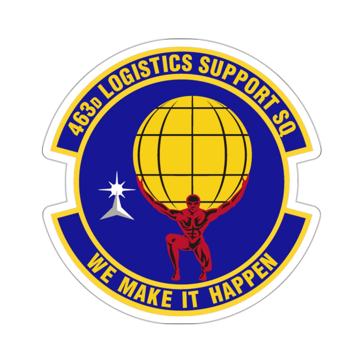 463d Logistics Support Squadron (U.S. Air Force) STICKER Vinyl Die-Cut Decal-White-The Sticker Space