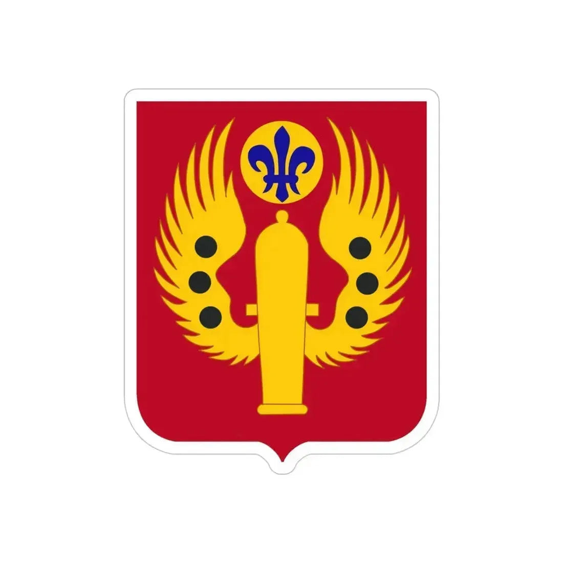 463rd Airborne Field Artillery Battalion 2 (U.S. Army) REVERSE PRINT Transparent Die-Cut STICKER 4 Inch Die-Cut Transparent - The Sticker Space