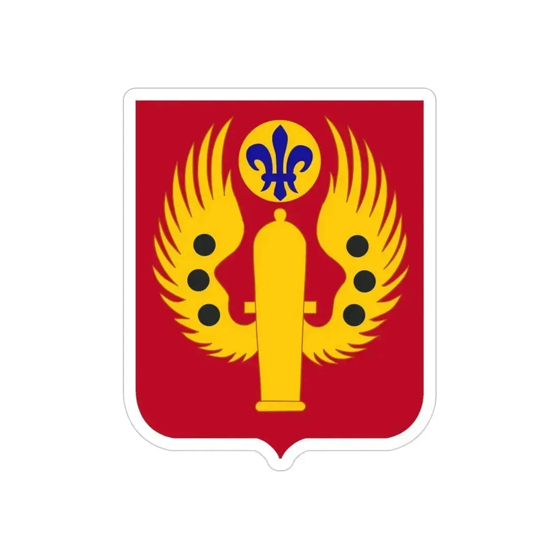 463rd Airborne Field Artillery Battalion 2 (U.S. Army) REVERSE PRINT Transparent Die-Cut STICKER 5 Inch Die-Cut Transparent - The Sticker Space