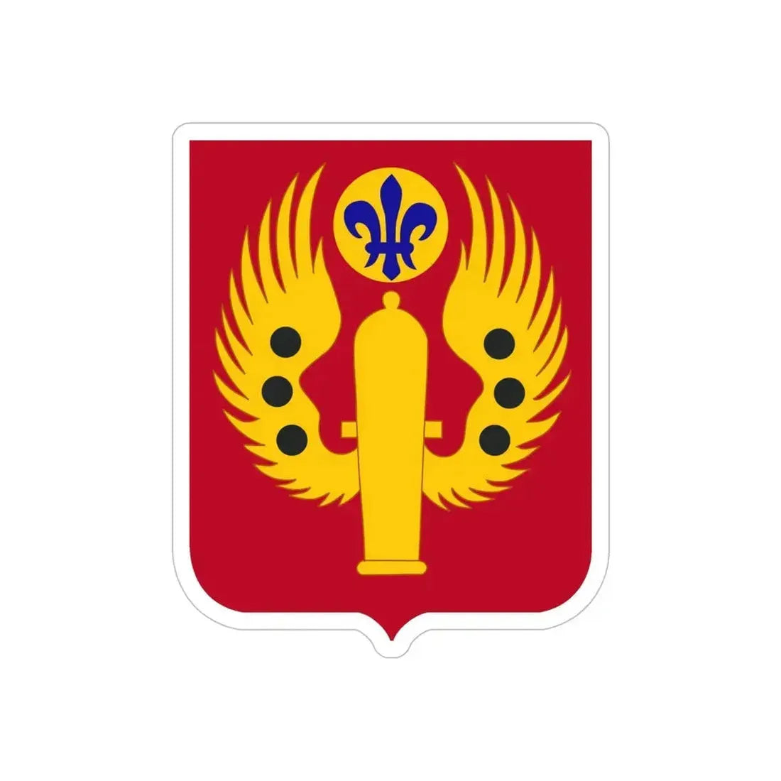 463rd Airborne Field Artillery Battalion 2 (U.S. Army) REVERSE PRINT Transparent Die-Cut STICKER - The Sticker Space