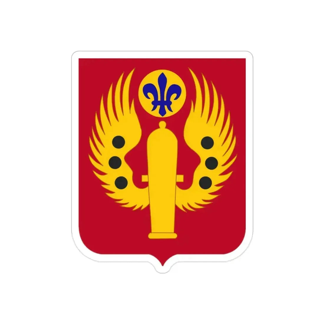 463rd Airborne Field Artillery Battalion 2 (U.S. Army) REVERSE PRINT Transparent Die-Cut STICKER - The Sticker Space