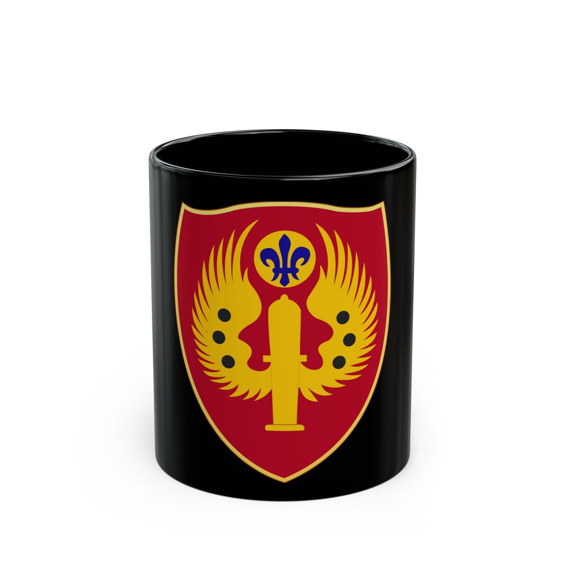 463rd Airborne Field Artillery Battalion (U.S. Army) Black Coffee Mug-11oz-The Sticker Space