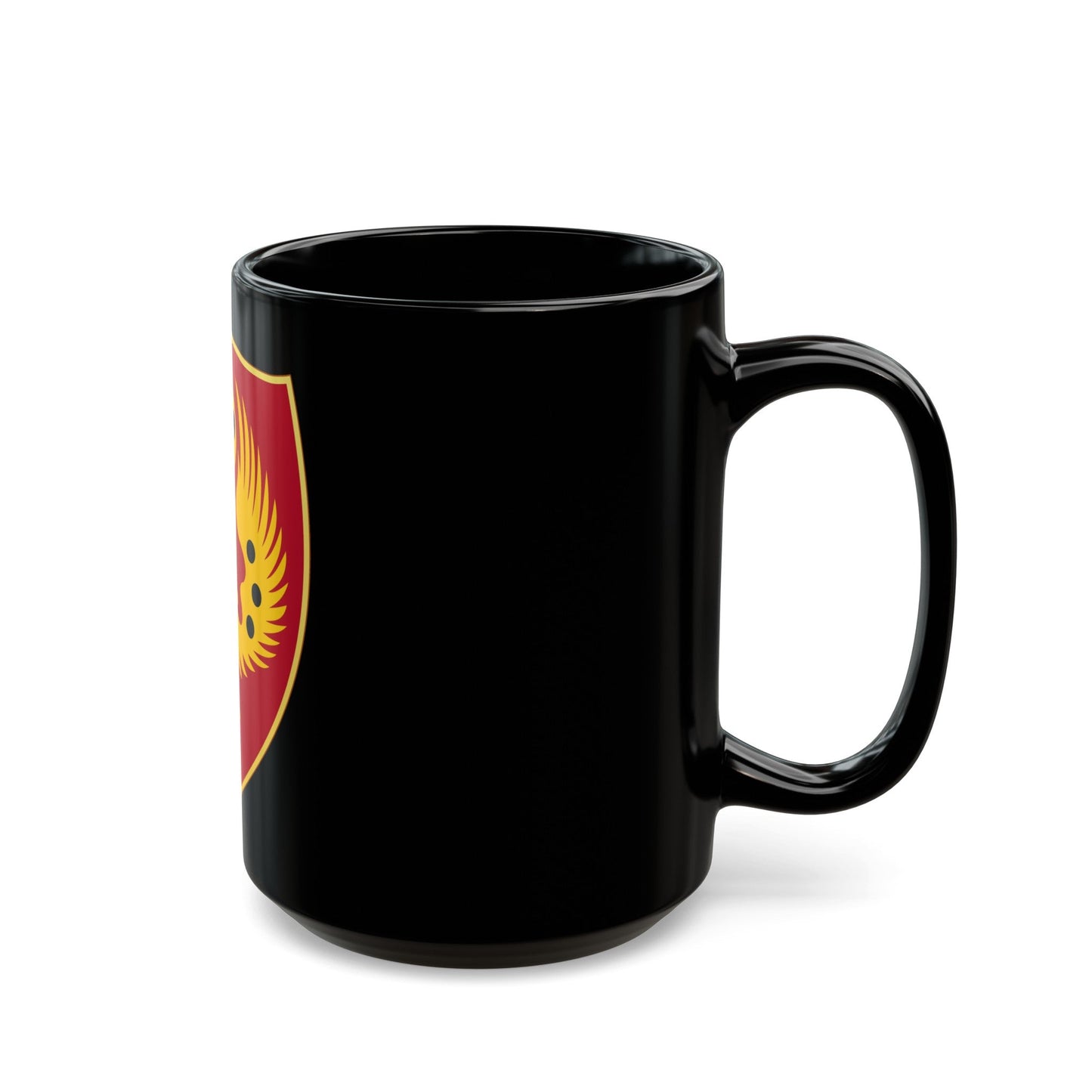 463rd Airborne Field Artillery Battalion (U.S. Army) Black Coffee Mug-The Sticker Space