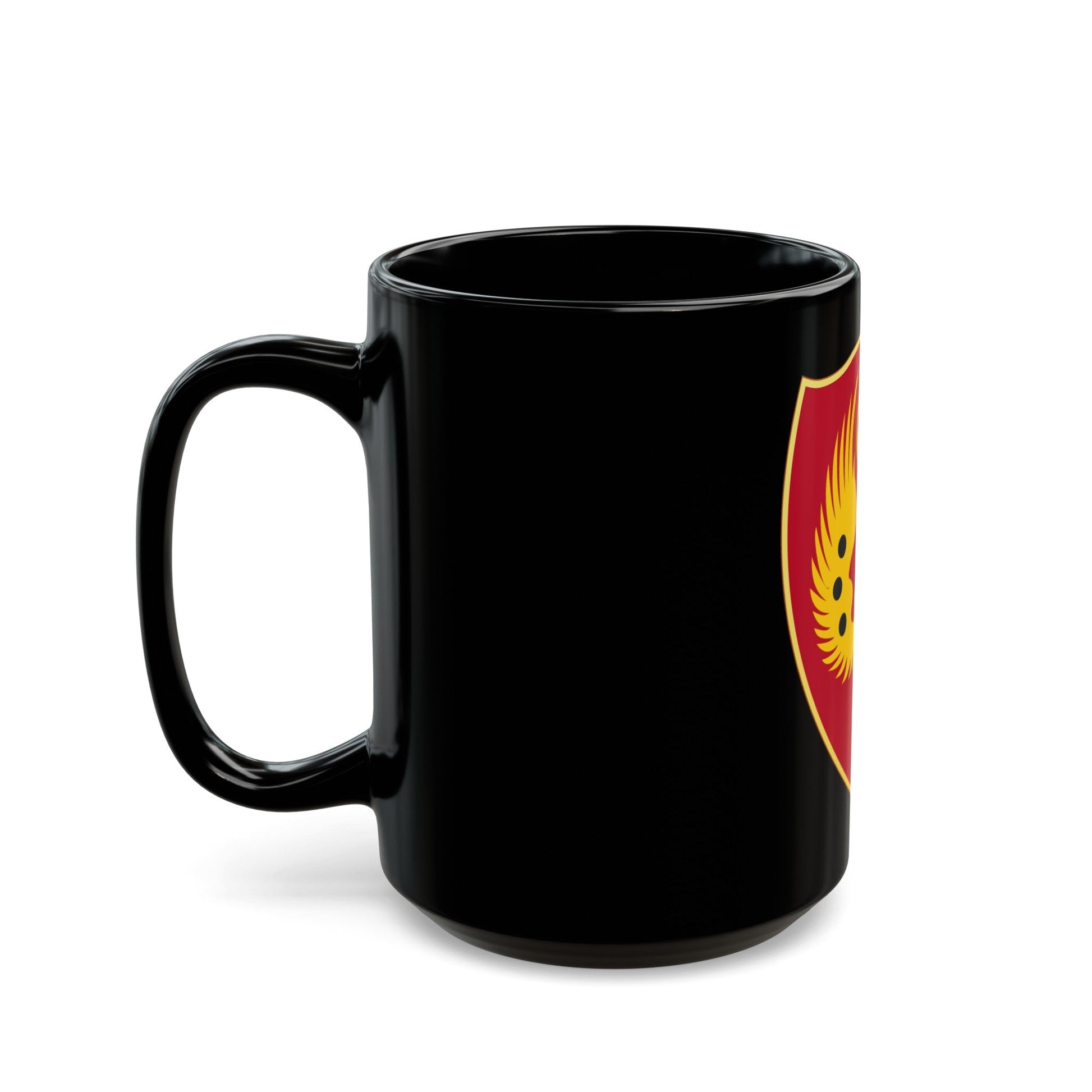 463rd Airborne Field Artillery Battalion (U.S. Army) Black Coffee Mug-The Sticker Space