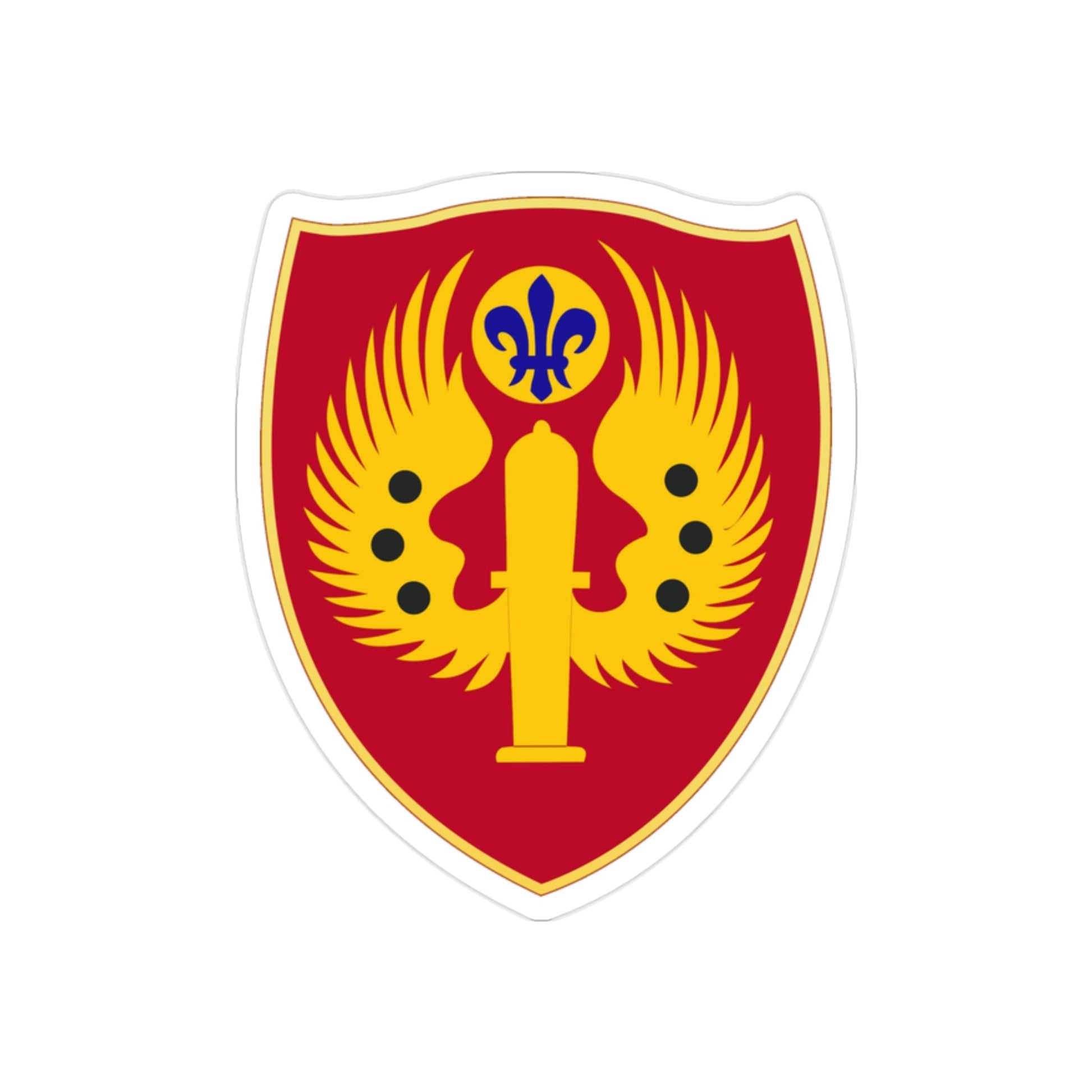 463rd Airborne Field Artillery Battalion (U.S. Army) REVERSE PRINT Transparent STICKER-2" × 2"-The Sticker Space