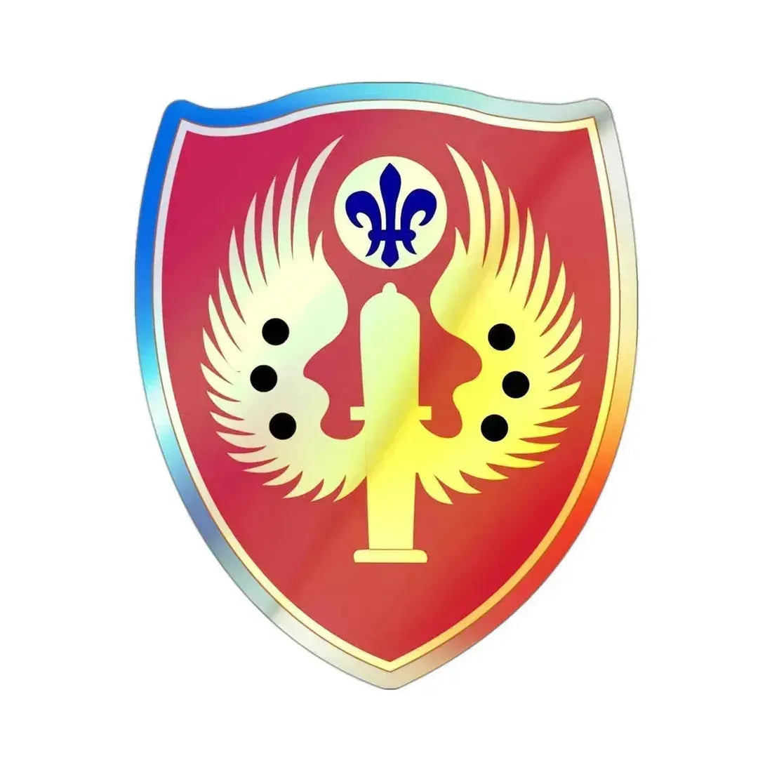 463rd Airborne Field Artillery Battalion (U.S. Army) Holographic STICKER Die-Cut Vinyl Decal 3 Inch Holographic - The Sticker Space