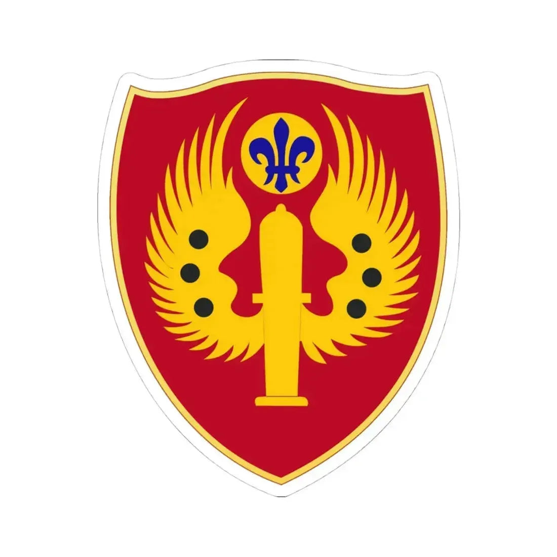 463rd Airborne Field Artillery Battalion (U.S. Army) STICKER Vinyl Kiss-Cut Decal 4 Inch White - The Sticker Space
