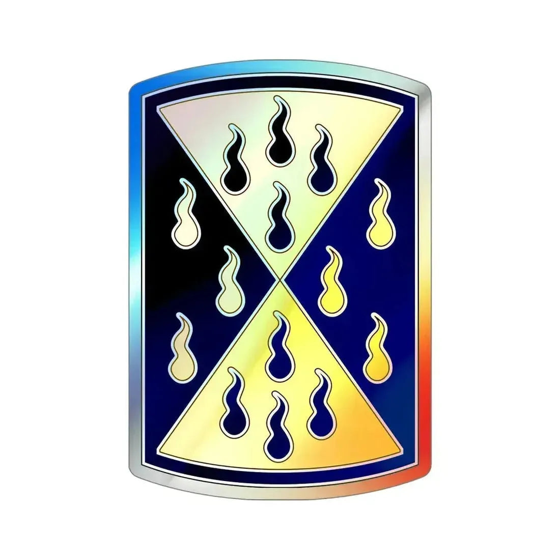 464 Chemical Brigade (U.S. Army) Holographic STICKER Die-Cut Vinyl Decal 6 Inch Holographic - The Sticker Space