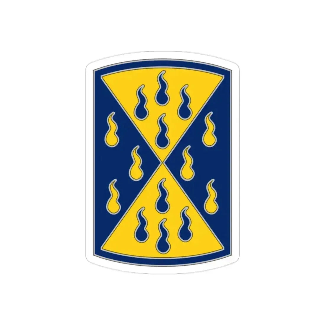 464 Chemical Brigade (U.S. Army) REVERSE PRINT Transparent Die-Cut STICKER 2 Inch Die-Cut Transparent - The Sticker Space