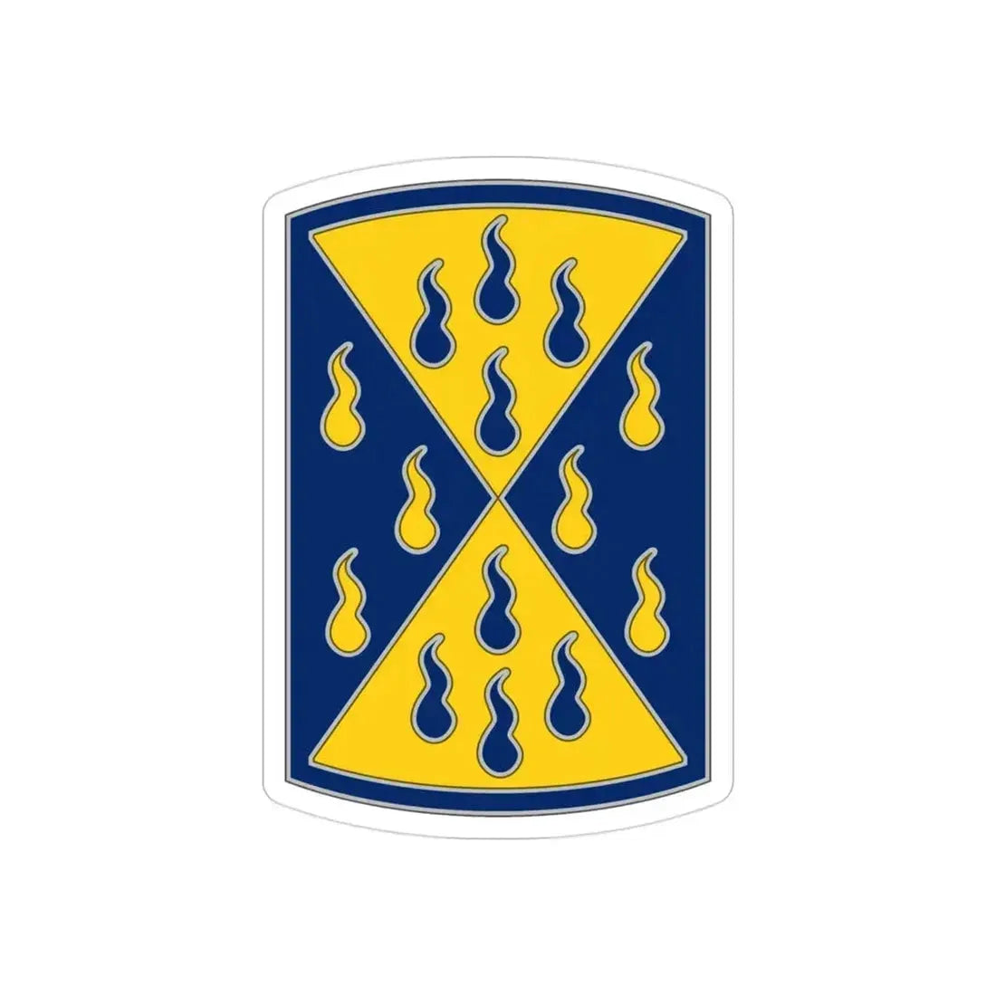 464 Chemical Brigade (U.S. Army) REVERSE PRINT Transparent Die-Cut STICKER 3 Inch Die-Cut Transparent - The Sticker Space