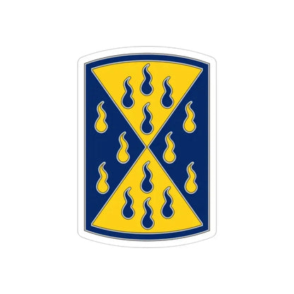 464 Chemical Brigade (U.S. Army) REVERSE PRINT Transparent Die-Cut STICKER 4 Inch Die-Cut Transparent - The Sticker Space