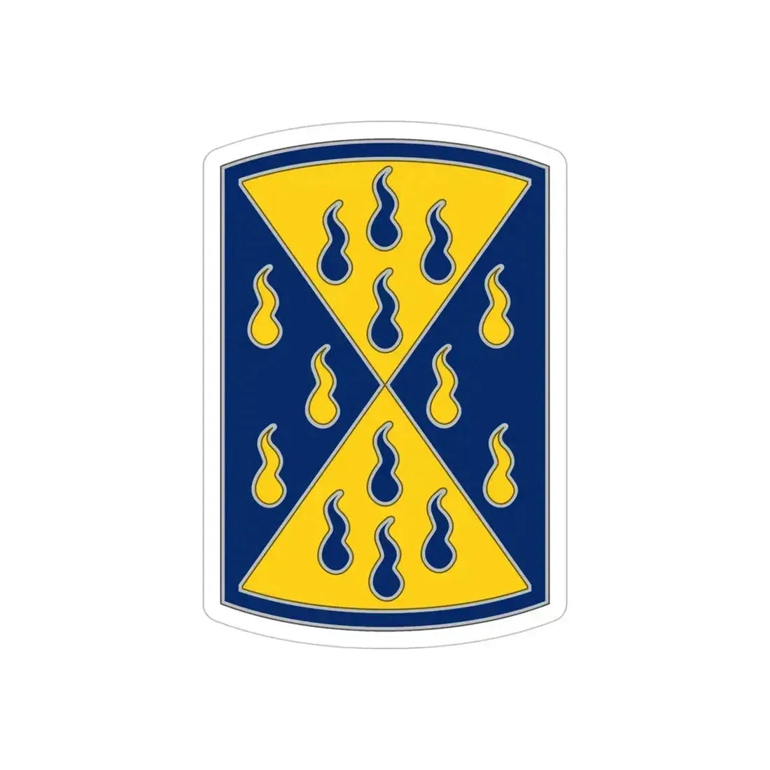 464 Chemical Brigade (U.S. Army) REVERSE PRINT Transparent Die-Cut STICKER 5 Inch Die-Cut Transparent - The Sticker Space