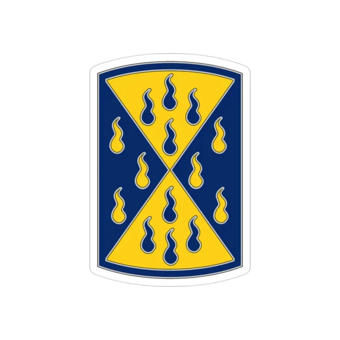 464 Chemical Brigade (U.S. Army) REVERSE PRINT Transparent Die-Cut STICKER - The Sticker Space