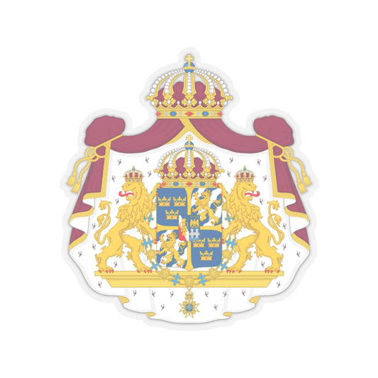 Great coat of arms of Sweden - STICKER Vinyl Kiss-Cut Decal
