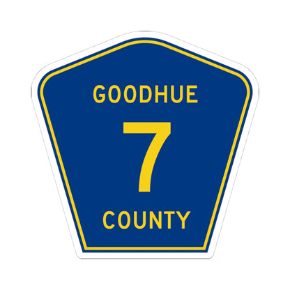 Goodhue County Route 7 (Minnesota) (Road Sign) STICKER Vinyl Kiss-Cut Decal