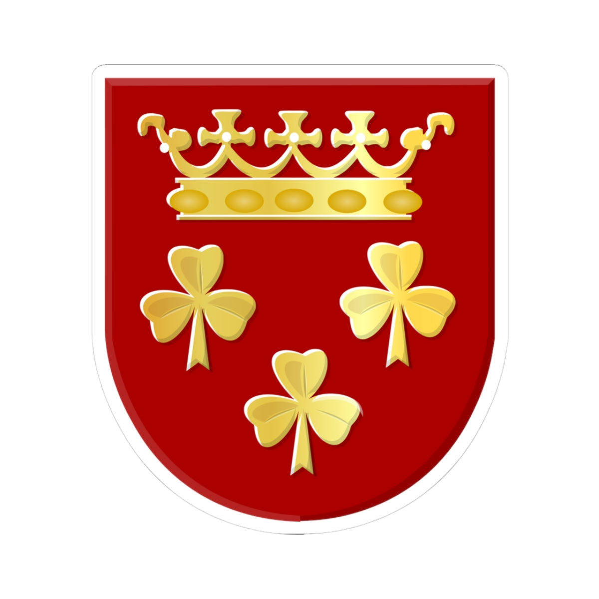 Akkrum wapen (Netherlands) (Coat of Arms) STICKER Vinyl Kiss-Cut Decal