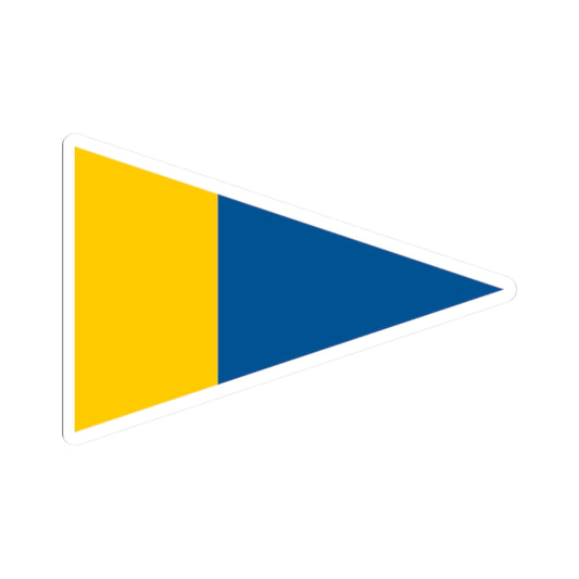 Naval Rank Flag of Sweden - Orlogsgaljadet (Sweden) STICKER Vinyl Kiss-Cut Decal