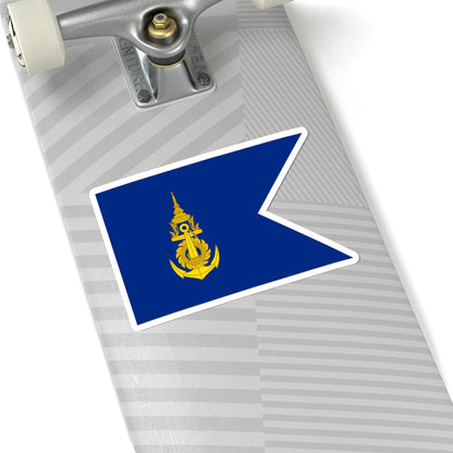 Flag Thai Navy Fleet Commander (Thailand) STICKER Vinyl Kiss-Cut Decal