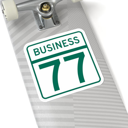 MD Route 77 Business (Maryland) (Road Sign) STICKER Vinyl Kiss-Cut Decal