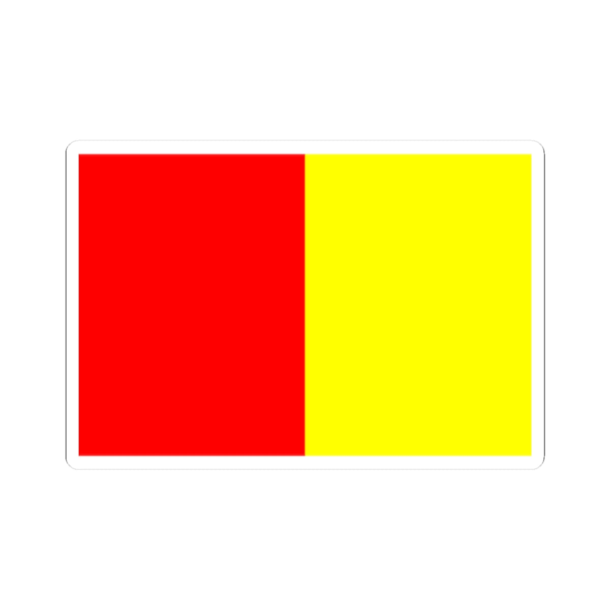 Flag of Grenoble (France) STICKER Vinyl Kiss-Cut Decal