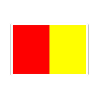 Flag of Grenoble (France) STICKER Vinyl Kiss-Cut Decal