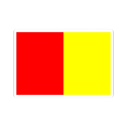 Flag of Grenoble (France) STICKER Vinyl Kiss-Cut Decal