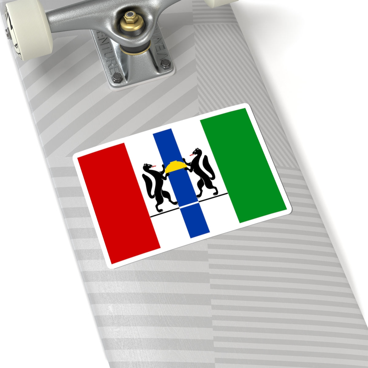 Flag of Novosibirsk Oblast (Russia) STICKER Vinyl Kiss-Cut Decal