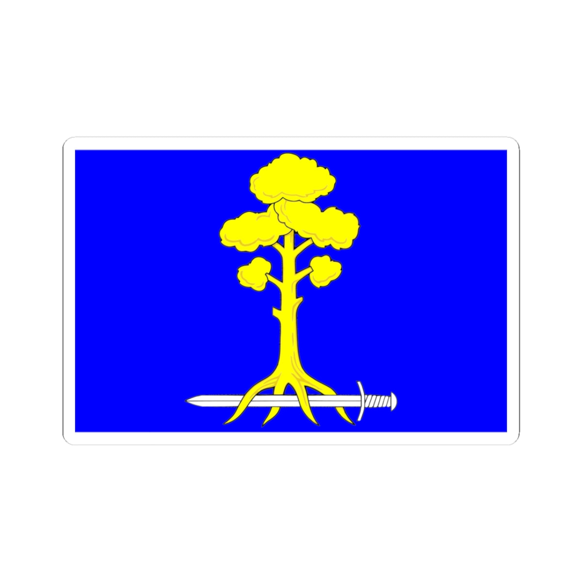Flag Sertolovo Leningrad oblast (Russia) STICKER Vinyl Kiss-Cut Decal