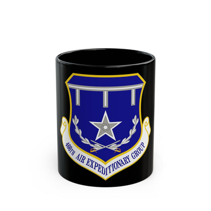 466th Air Expeditionary Group (U.S. Air Force) Black Coffee Mug-11oz-The Sticker Space