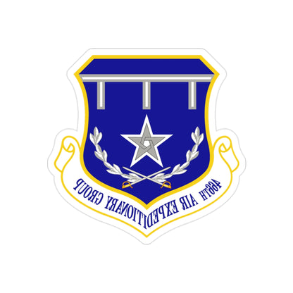 466th Air Expeditionary Group (U.S. Air Force) REVERSE PRINT Transparent STICKER-2" × 2"-The Sticker Space