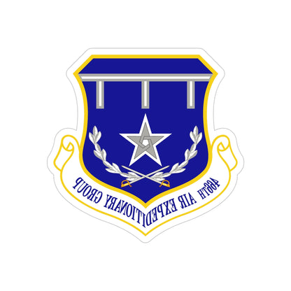 466th Air Expeditionary Group (U.S. Air Force) REVERSE PRINT Transparent STICKER-5" × 5"-The Sticker Space