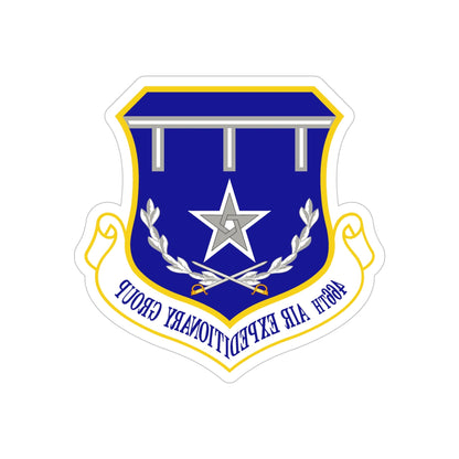 466th Air Expeditionary Group (U.S. Air Force) REVERSE PRINT Transparent STICKER-6" × 6"-The Sticker Space