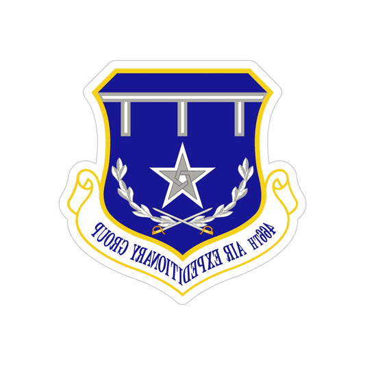 466th Air Expeditionary Group (U.S. Air Force) REVERSE PRINT Transparent STICKER-6" × 6"-The Sticker Space